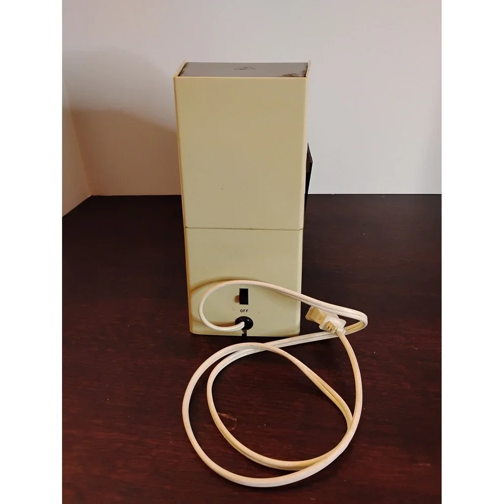 Vintage Rival Ice Crusher Model 840/1 Electric Countertop Cream Brown Retro Bar